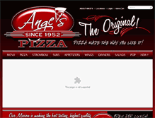 Tablet Screenshot of angespizza.com